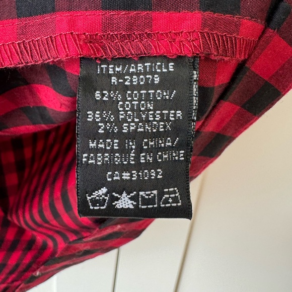 Red and Black Gingham Blouse - Picture 6 of 13